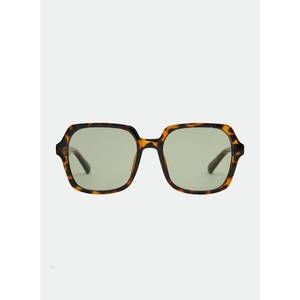 NEW OTRA sady square sunglasses in tort/ltgreen